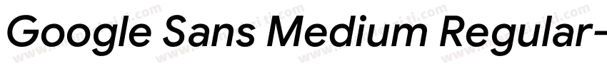 Google Sans Medium Regular字体转换